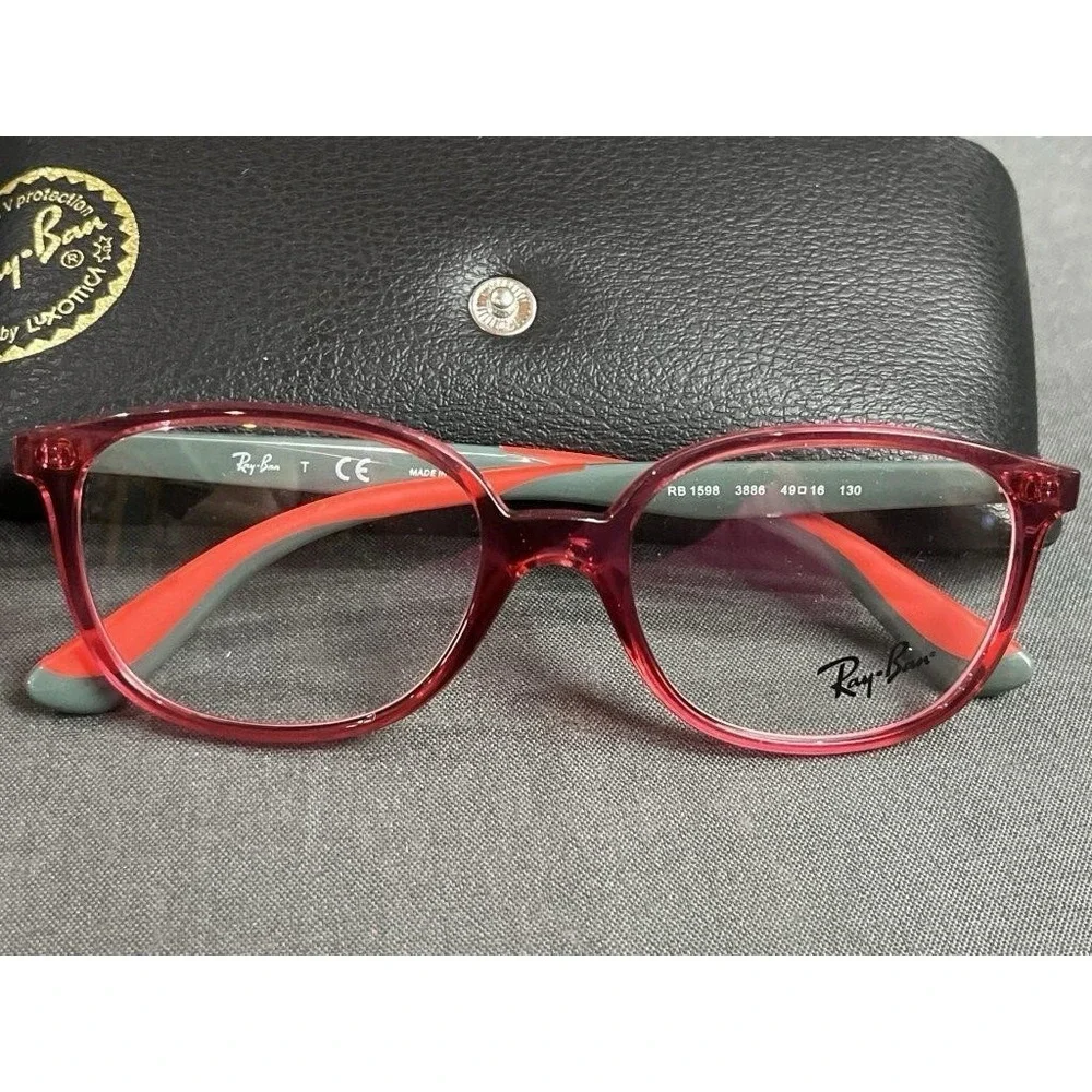 Ray-Ban‎ RB1598 3886 OPTICS KIDS Eyeglasses Transparent 49-16-130 DEMO FRAMES